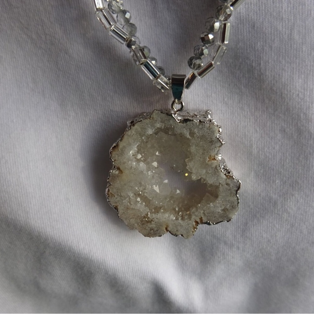 Geode Druzy Necklace